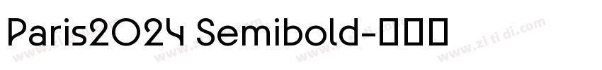 Paris2024 Semibold字体转换